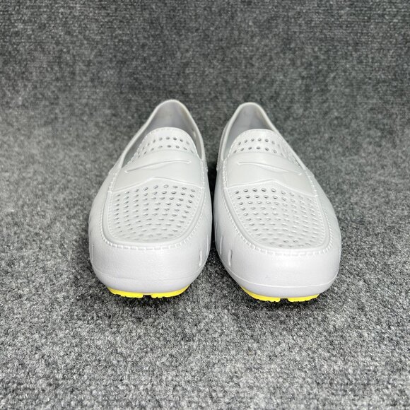 Floaters Country Club 4.0 Driving Loafers Men's Size 10 Grey Yellow Waterproof - Picture 2 of 10